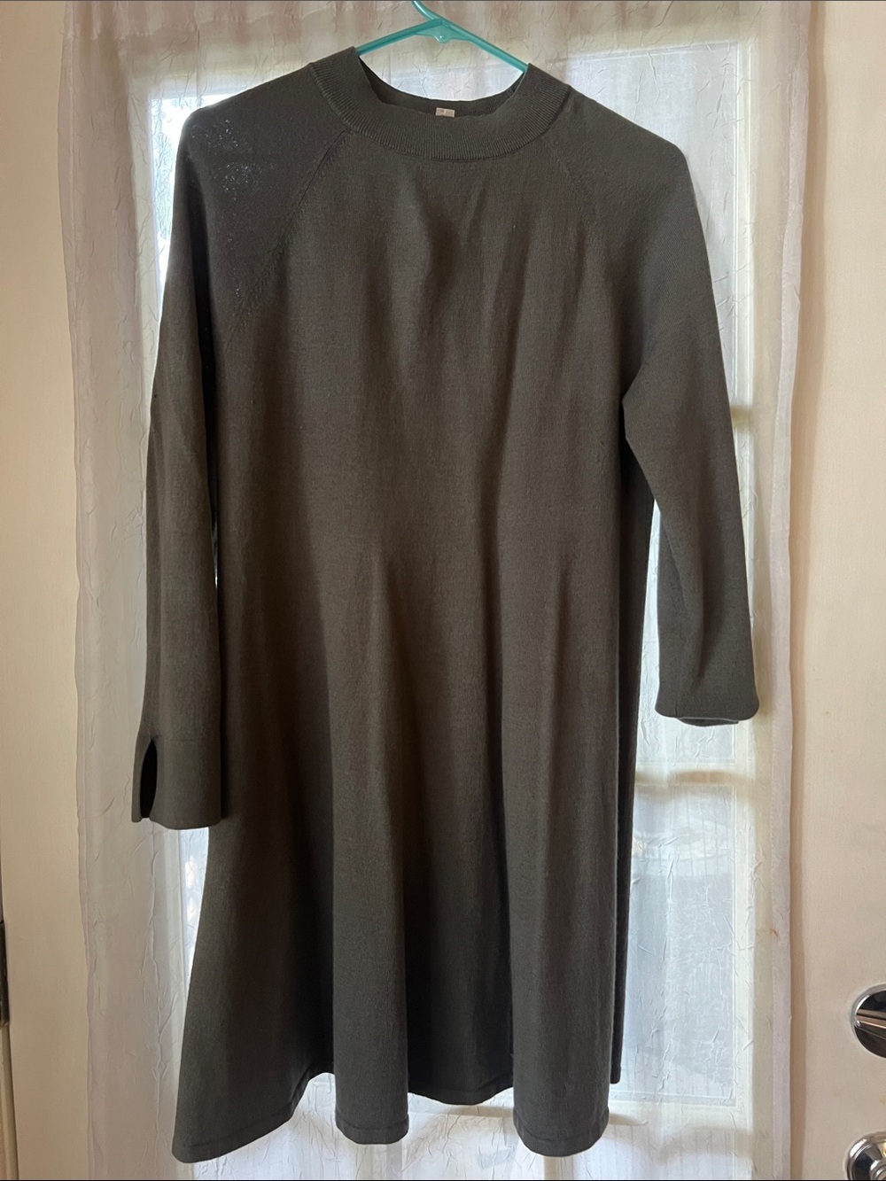 LOFT Olive Green Midi Dress